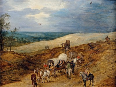 ワゴンのある風景 作： Jan the Elder Brueghel